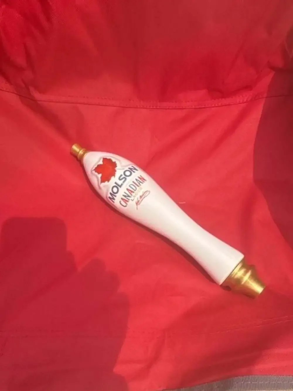 Molson Canadian Lager Ceramic Beer Tap Handle